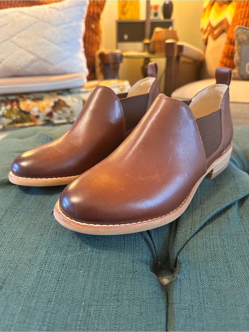 Clarks Tan Brown Slip-On Shoe Soles